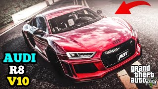 Rebuilding Abandoned AUDI R8 V10 in GTA 5 !!!  ( Mad Driving Skills )