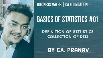 Statistical Description of Data |  Stats Theory PART 1