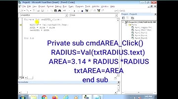 Circle Area in VB6.0