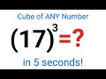 Brilliant trick to find cube of any number fastandeasymaths math mathematics cube