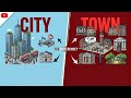 Difference between City and Town