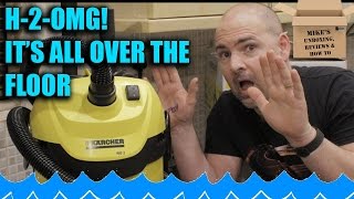 Karcher WD2 Wet and Dry DIY Vacuum Wet Testing 