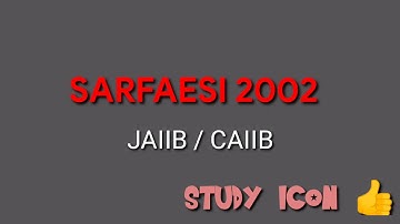 JAIIB SARFAESI ACT 2002| JAIIB IN TAMIL| STUDY ICON