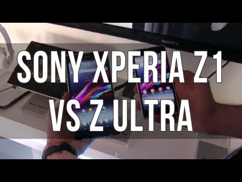 Sony Xperia Z1 vs Sony Xperia Z Ultra comparison