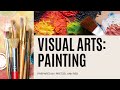 Visual arts painting definition media technique and style