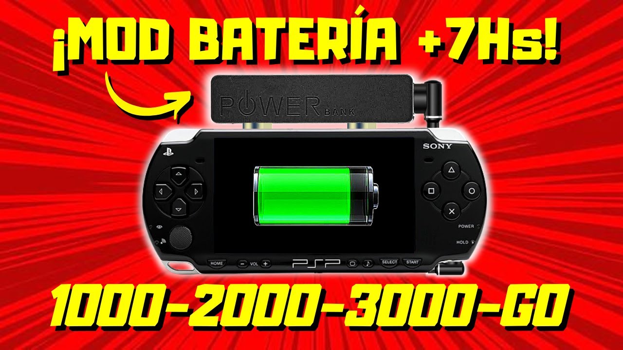 🛠🔋 MOD de BATERÍA de PSP - FÁCIL y SIN DESARMAR 