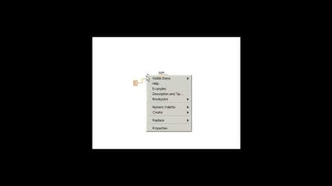 LabVIEW Tips: Create a constant at the input terminal of a node or subVI