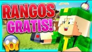 Como tener RANGOS GRATIS ENTODOS los servidores de minecaft