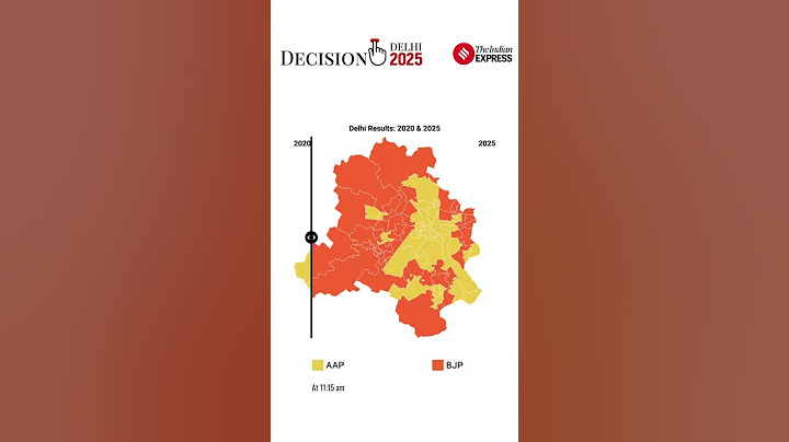Delhi Election Results: See How the 2025 Map Stacks Up Against 2020 as of 11:15 AM