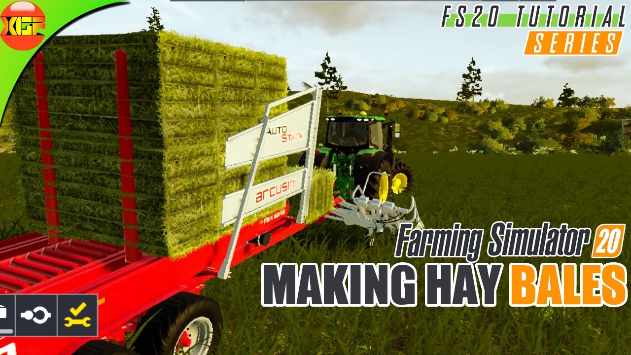 Making Hay Bales In Farming Simulator 20 Bales Tutorial Guide Fs 20 Youtube - hay bales roblox