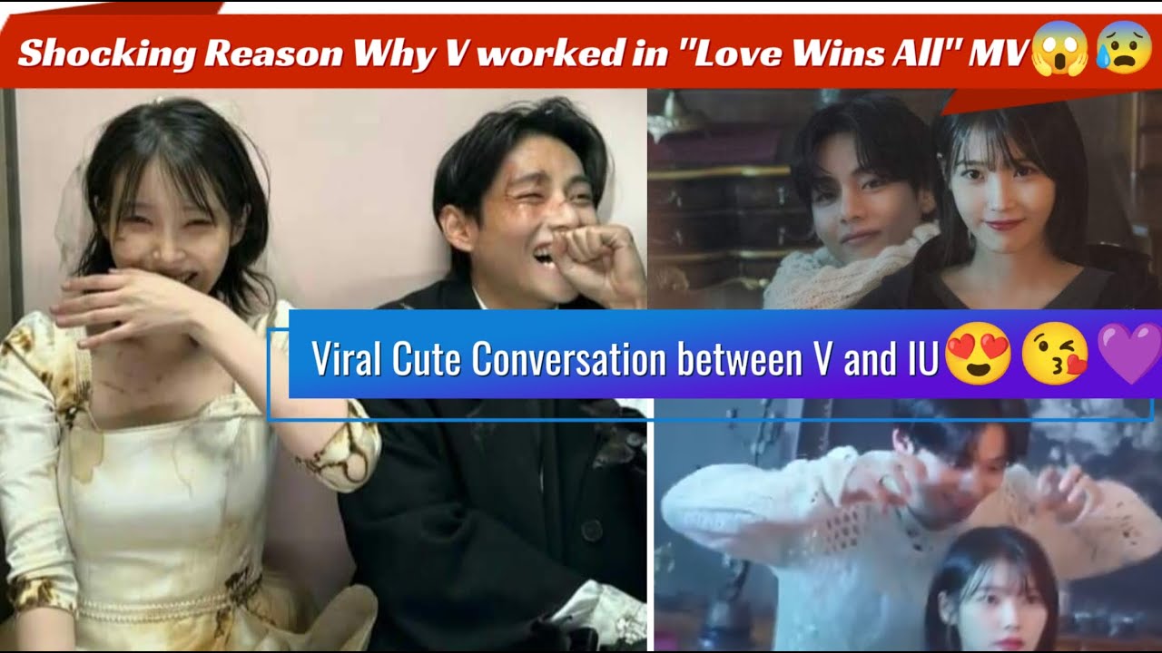 Shocking Reason Why V worked in "Love Wins All" MV😱😰Viral Cute