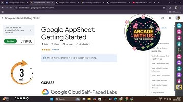 Google AppSheet: Getting Started || #gsp883 #qwiklabs #googlearcade #week1