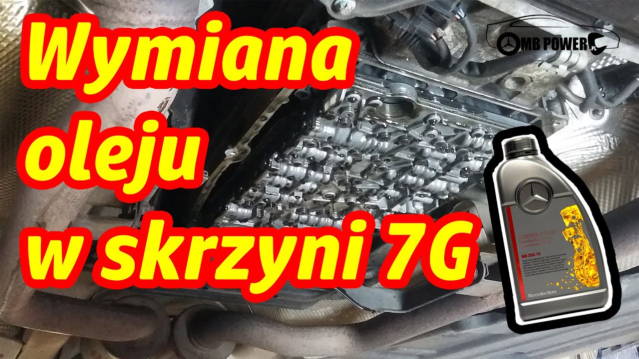 Mercedes Wymiana Oleju I Filtra W Automatycznej Skrzyni Biegów 7G Tronic - Gearbox Oil Change - Youtube