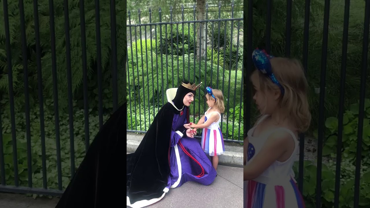 The Queen dancing and spinning around with Paisley at Disneyland