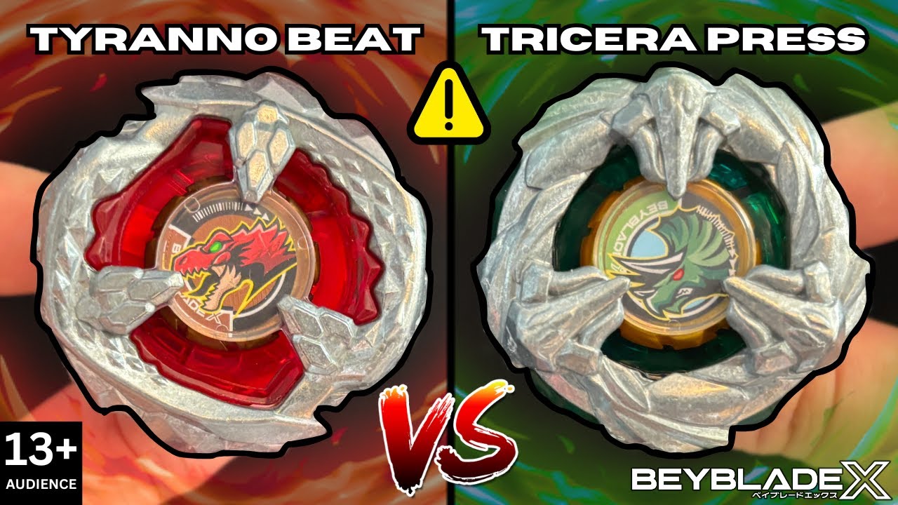 DINO DAMAGE: Tricera Press VS Tyranno Beat | BEYBLADE X [13+]