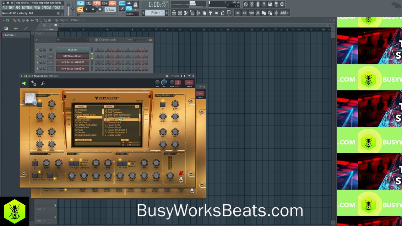 Trap Beat Tutorial - Using ONLY NEXUS PLUGIN - YouTube
