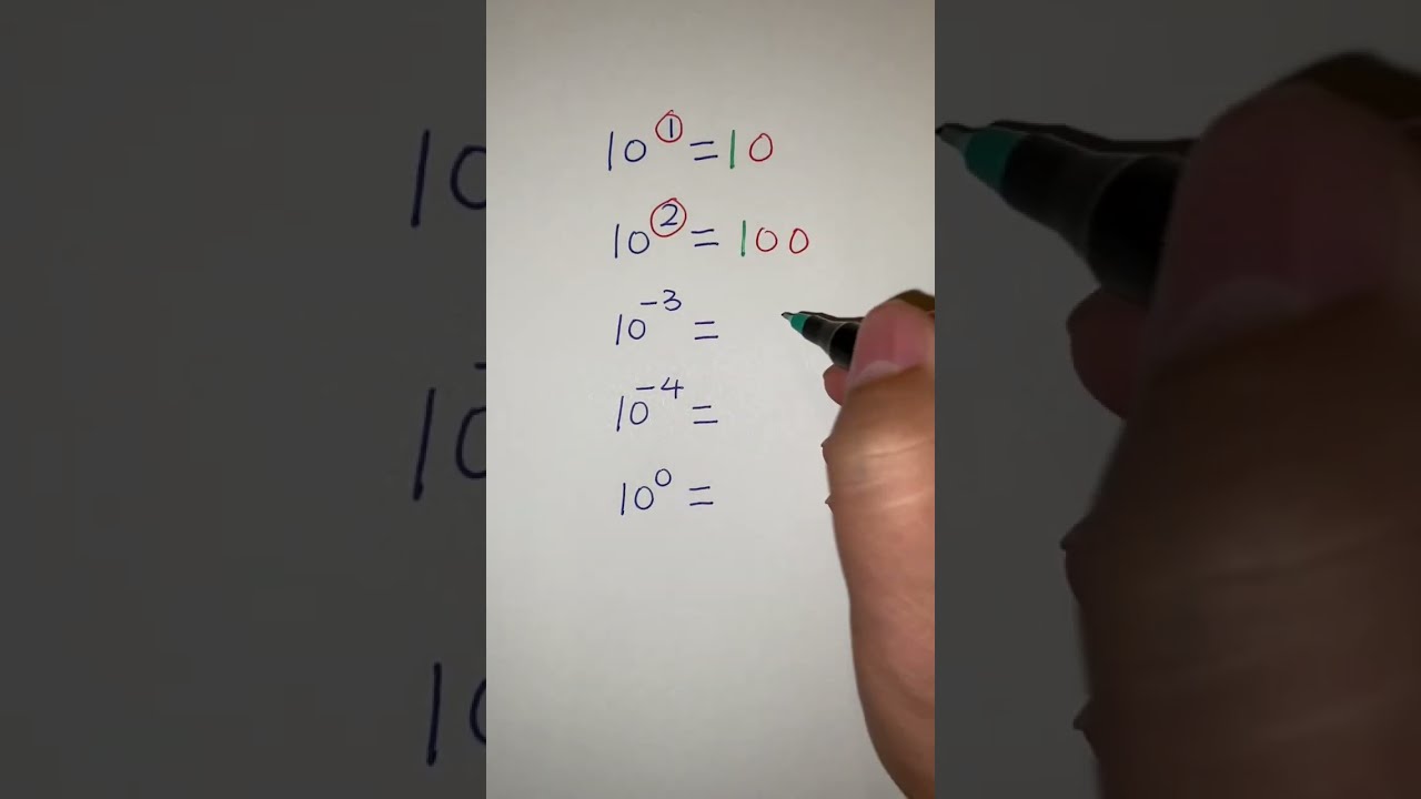 Exponent Power Of 10 Exponents Powerof10 Algebra Mathtricks Mathstricks Shorts