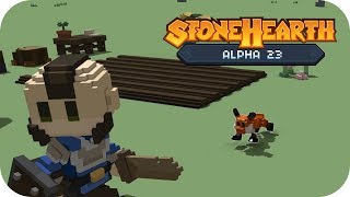 Stonehearth Alpha 23 Gameplay | Carpenters! | Part 2