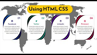 تصميم كروت إحترافية بال HTML CSS | Design Cards using HTML CSS