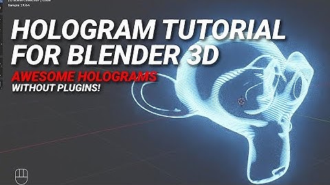 How to make holograms in Blender | Tutorial | #b3d #blender #blendertutorial #free