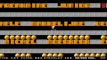 AMIGA FREAK MINE JUNIOR 1 Freakmine JR Freakie BOULDERDASH CLONE BOULDER DASH EMERALD MINES NET WEB