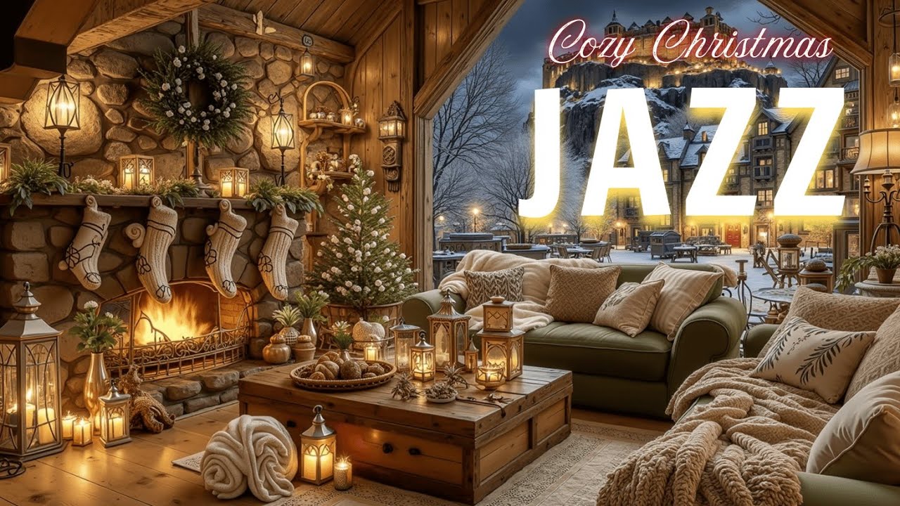 Cozy Christmas Jazz Piano ~ Relaxing Holiday Music for a Snowy Evening ...