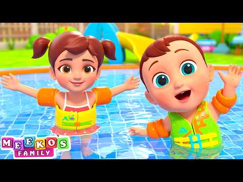 Let's Go Swimming with Baby Meeko | Fun Songs for Kids | ABC Learning Club