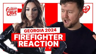 REACTION: Nutsa Buzaladze - Firefighter 🇬🇪 | Georgia, Eurovision 2024