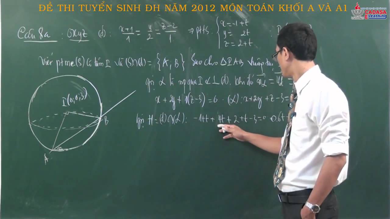 Đề toán đại học khối a năm 2012 | Luyện thi đại học 2013 – Giải đề thi ĐH môn Toán khối A năm 2012   Cadasa.vn