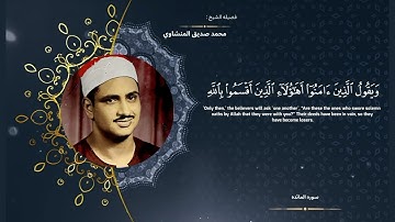 سوره المائده " صفحه 12 " | الورد اليومي بصوت الشيخ محمد صديق المنشاوي 🤍