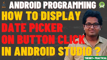 Show Date Picker on Button Click in Android | Pop Up DatePicker on Button Click | DatePicker Example