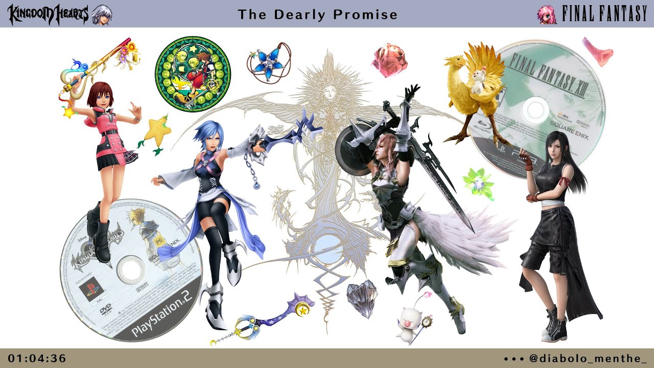 𝘛𝘩𝘦 𝘋𝘦𝘢𝘳𝘭𝘺 𝘗𝘳𝘰𝘮𝘪𝘴𝘦 ⋆༺𓆩⚔𓆪༻⋆ kingdom hearts & final fantasy mix to ascend to ✮⋆˙