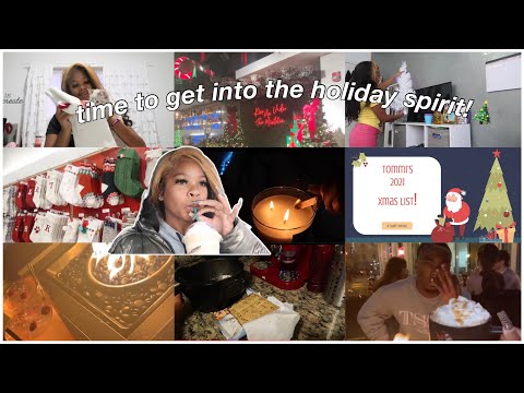 Getting into the christmas spirit|Vlogmas Week 1🎄Tree shopping, buying gifts, starbucks drink, etc