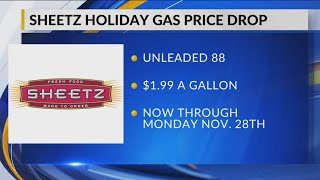 Sheetz drops price of gas to $1.99 over Thanksgiving, but there's a catch
