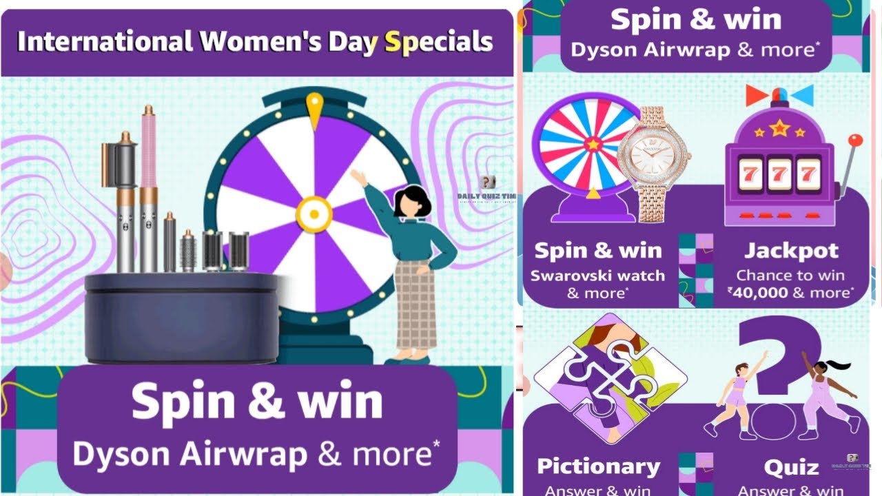 Funzone Amazon International Women's Day Quiz Answers Today 29