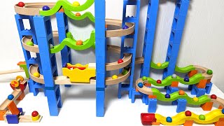 Marble run race ☆ TrixTrack wave slope 5 types of courses. Assemble & roll the ball