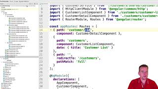 Building a Angular4+ Web App | S4P54 | Setting up imports for getting a Customer on the DetailsPage