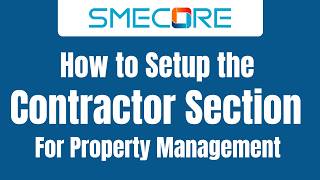 How To Setup The Contractor Section For Property Management