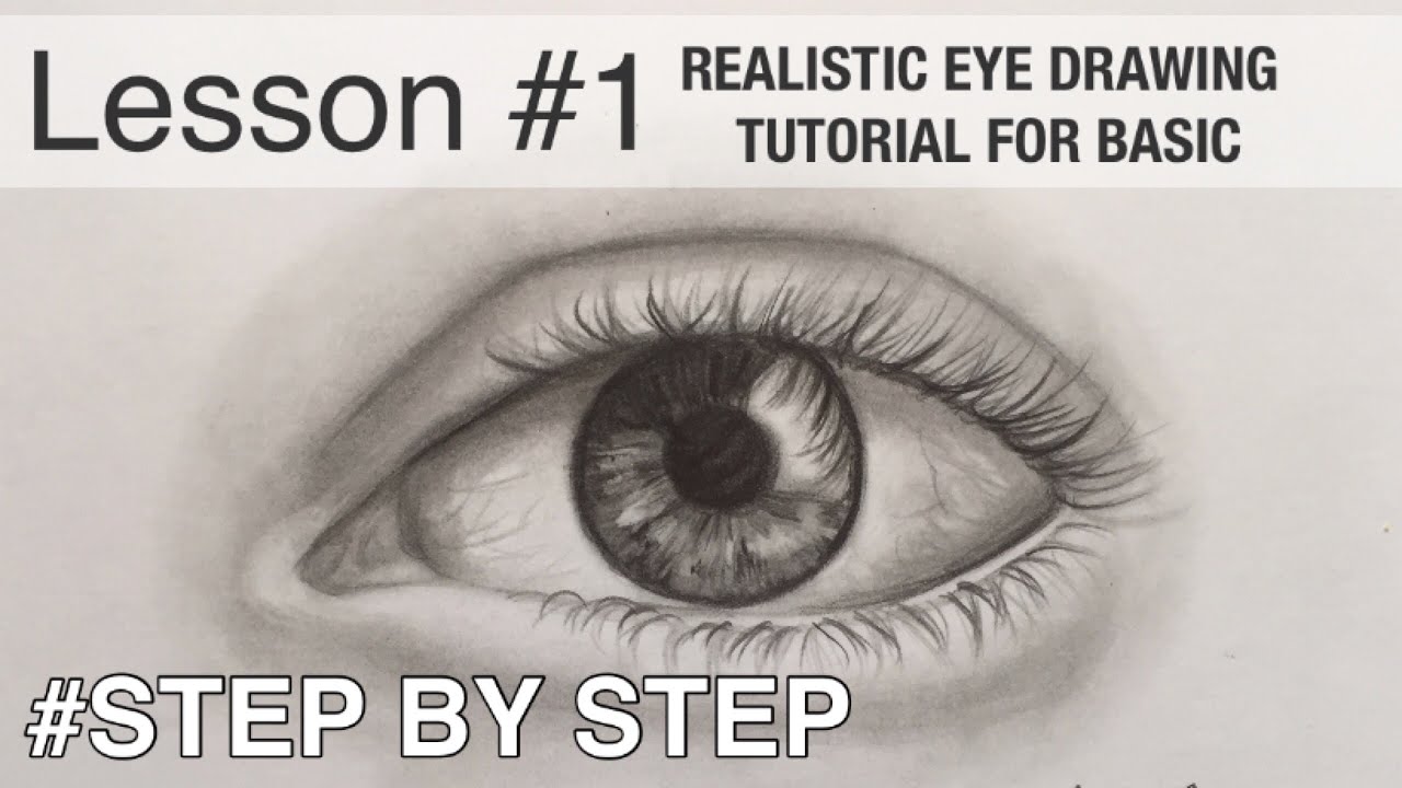 CARA MUDAH MENGGAMBAR MATA REALISTIS DENGAN PENSIL (HOW TO DRAW