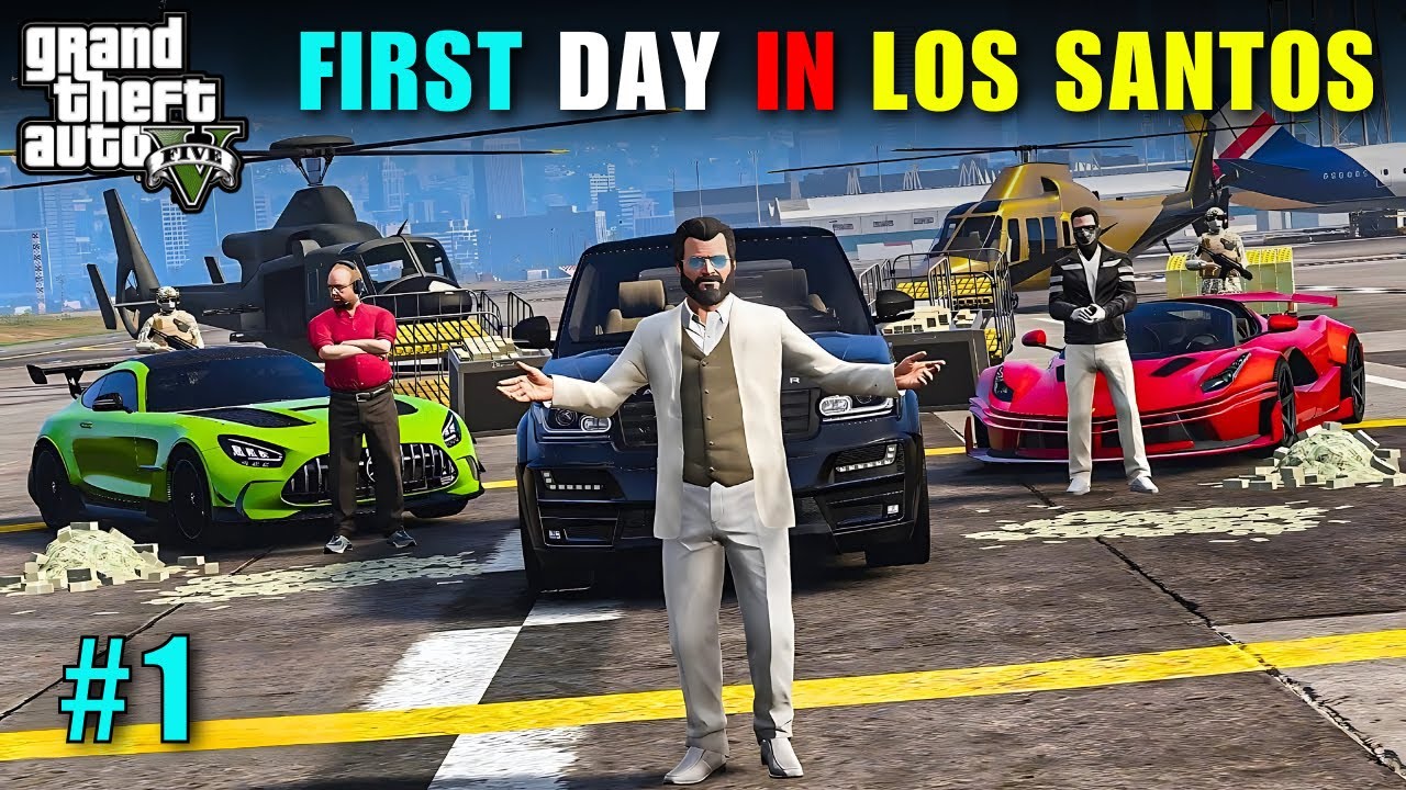 FIRST DAY IN LOS SANTOS AS A BILLIONAIRE 🤑 | GTA 5 GAMEPLAY #1 - YouTube