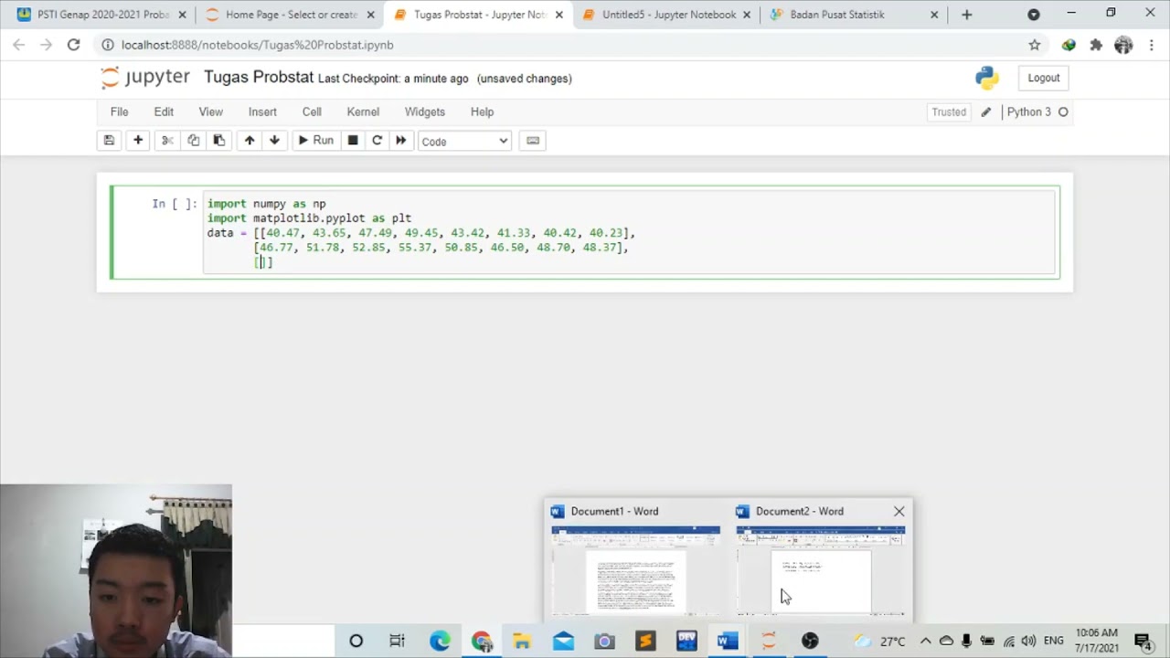Tugas Statistik Dasar di Python dan Jupyter Notebook - Visualizing Data