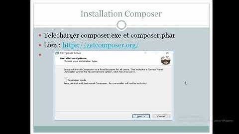 Installation & Configuration Symfony 3.4