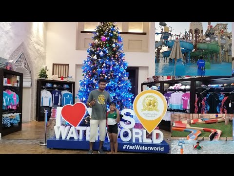 Yas Waterworld Abu Dhabi | Waterslides | Awesome Waterpark! | Roller Coaster Ride | Water Theme Park