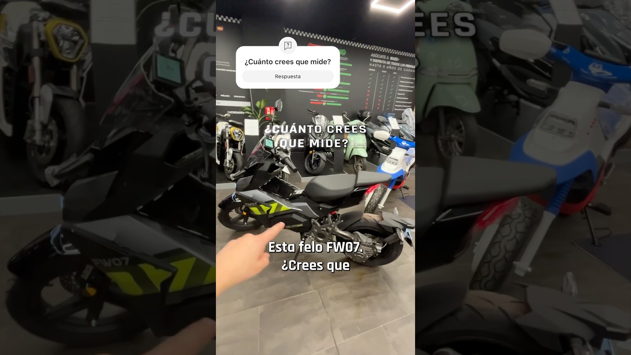 ¿Cuánto crees que mide esta moto eléctrica Felo FW07? 