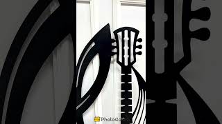 Harmony Strings – Guitar and Music Note Metal Wall Art