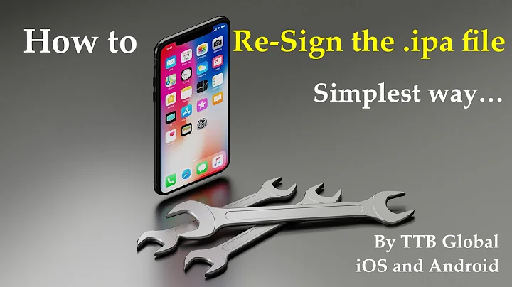 How to Sign or ReSign an UnSigned or Signed .ipa file.