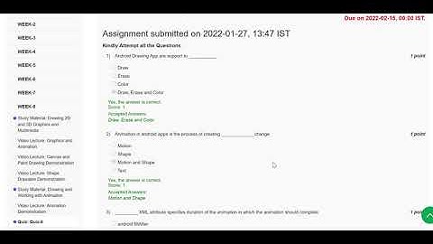 Android Mobile Application Development | WEEK-8 Quiz Solution