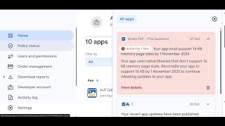 Google Play Console Warning: 16KB Memory Page Size Fix for Android Apps (Step-by-Step)