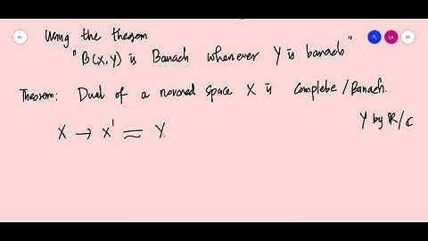 Functional Analysis Module II Class 17 The Dual Space X