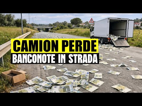 Video ULTIM'ORA CAMION PERDE BANCONOTE IN STRADA: GLI AUTOMOBILISTI SI FERMANO A RACCOGLIERLE - LECCE